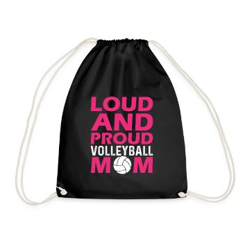 Volleyball Maman Jeu Sports Jeu Mama - Sac de sport léger - noir - Devant