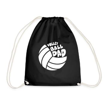 Volleyball Père Volleyball Drôle Père - Sac de sport léger - noir - Devant