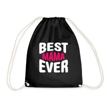 Meilleur cadeau de maman de la fête des mères - Sac de sport léger - noir - Devant