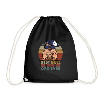Meilleur Bulldog Daddy Father’s Day Cool Dog Dogs - Sac de sport léger - noir - Devant