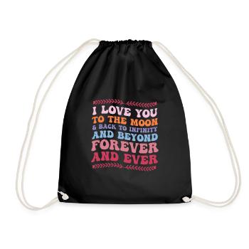Woman Child Love - Drawstring Bag - black - Front