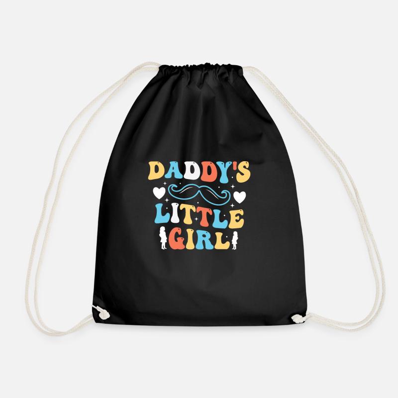 Vater Tochter Partnerlook Kleidung Beziehung Papa - Turnbeutel - Schwarz