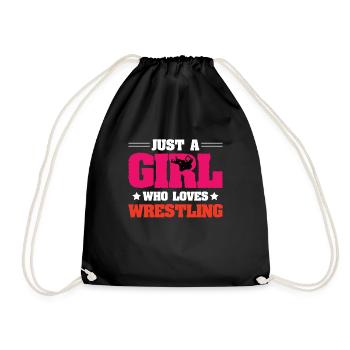Frauen Wrestling Champion Wrestler Geschenk - Turnbeutel - Schwarz - Vorne