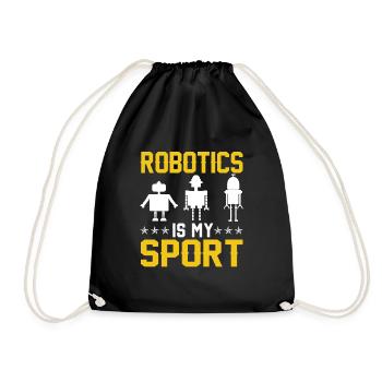Robot Programmer Automation Technician - Drawstring Bag - black - Front