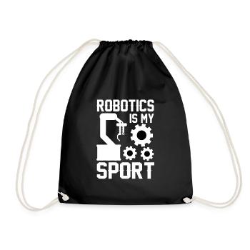 Robot Programmer Automation Technician - Drawstring Bag - black - Front