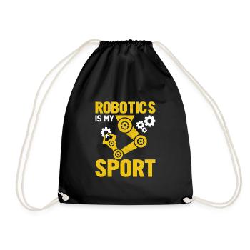 Robot Programmer Automation Technician - Drawstring Bag - black - Front