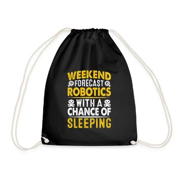 Robot Programmer Automation Technician - Drawstring Bag - black - Front