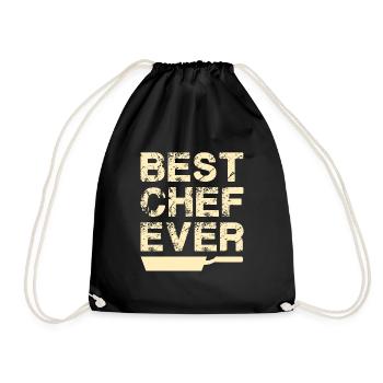 Chef Beanie Chef Kitchen Five Stars Gold 5 - Drawstring Bag - black - Front
