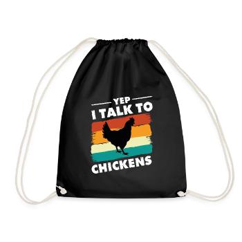 Cadeau d’élevage de poulet de poulet éleveur de poulet - Sac de sport léger - noir - Devant
