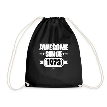 Né en 1973 Anniversaire Année du cadeau de naissance - Sac de sport léger - noir - Devant