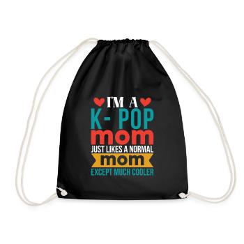 K-Pop Kpop Mama Geschenkidee - Turnbeutel - Schwarz - Vorne