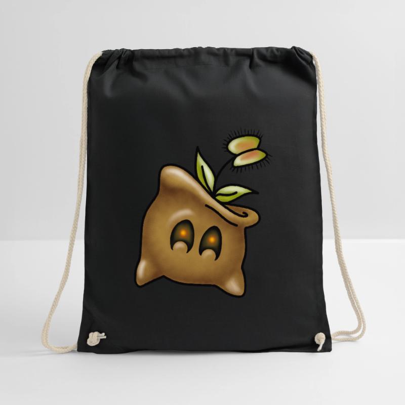 Possessed Sack with Venus Flytrap - Haunted Comic Drawstring Bag