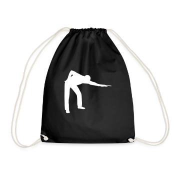 SNOOKER - PLAYER Icon - Drawstring Bag - black - Front
