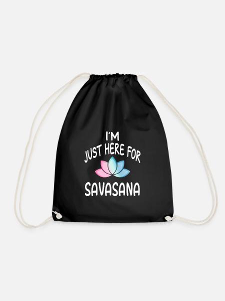Yoga Savasana Meditation - Turnbeutel - Schwarz