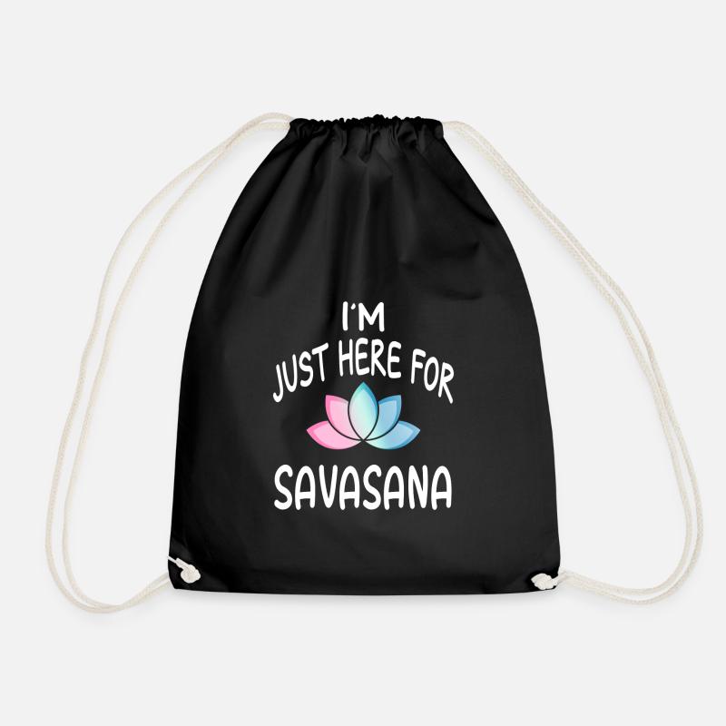 Yoga Savasana Meditation - Turnbeutel - Schwarz