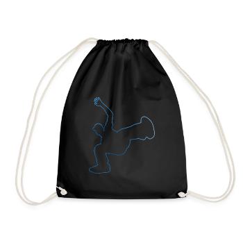 Bboy Hip Hop Break Dance Breakdance Bgirl - Drawstring Bag - black - Front