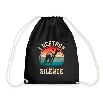 Euphonium Horn I Destroy Silence - Sac de sport léger - noir - Devant