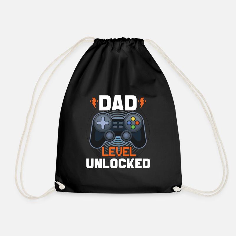 Dad level unlocked - Sac de sport léger - noir