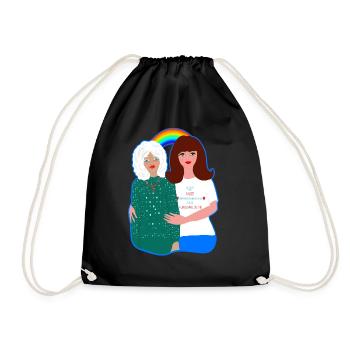 AUXILIAIRE DE VIE DESIGN JE SUIS UN ANGE - Sac de sport léger - noir - Devant