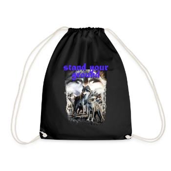 Connaissez votre place - Sac de sport léger - noir - Devant