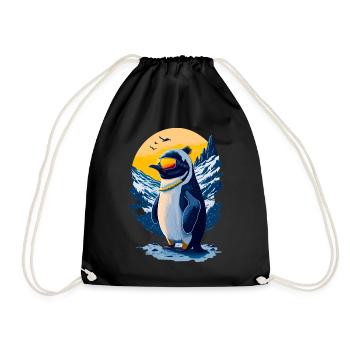 Pingouin mignon - Sac de sport léger - noir - Devant
