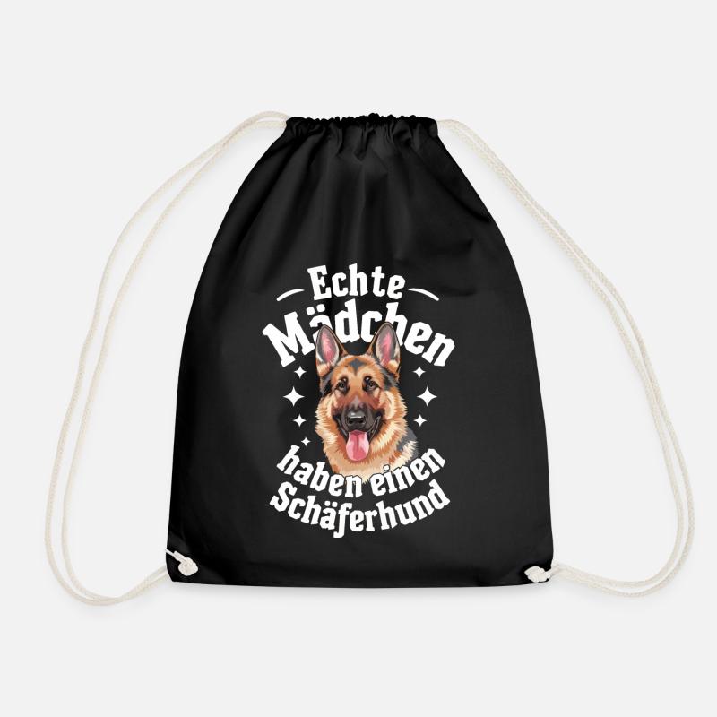 Deutscher Schäferhund Hund Malinois Hunde - Turnbeutel - Schwarz
