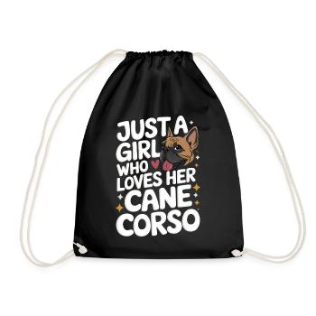 Cane Corso Chien - Sac de sport léger - noir - Devant