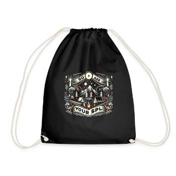 Go Ask Your Spl 8 - Drawstring Bag - black - Front