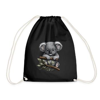 Koala Cute Koala Bear Baby - Drawstring Bag - black - Front