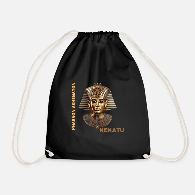 PHARAOH AKHENATEN - Drawstring Bag - black