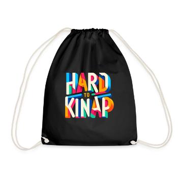 Hard to Kidnap 4 - Drawstring Bag - black - Front