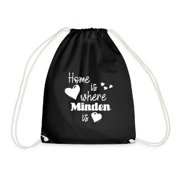 Zuhause in Minden - Home is where Minden is - Turnbeutel - Schwarz - Vorne