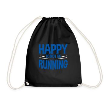 Heureux de ne pas courir 2 - Sac de sport léger - noir - Devant
