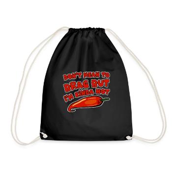 Je ne veux pas me vanter mais je suis un peu chaud 2 - Sac de sport léger - noir - Devant