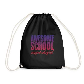 Psychologue scolaire génial 3 - Sac de sport léger - noir - Devant
