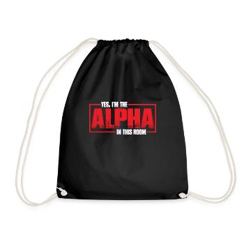 Oui, je suis l’alpha dans cette pièce 30 - Sac de sport léger - noir - Devant