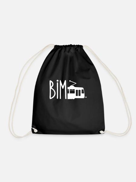 Bim / Wienerisch Straßenbahn - T-Shirt - Turnbeutel - Schwarz