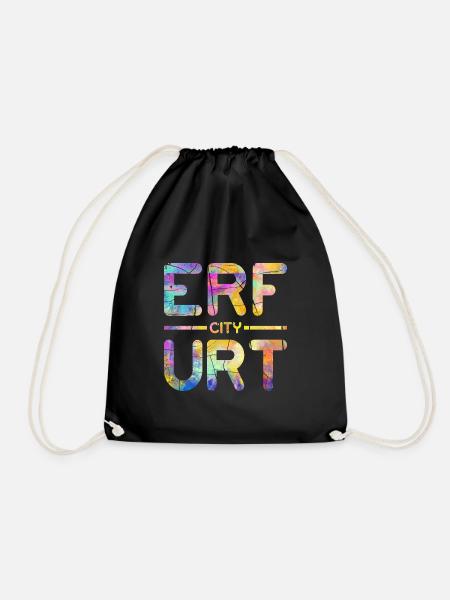 Erfurt City - Turnbeutel - Schwarz