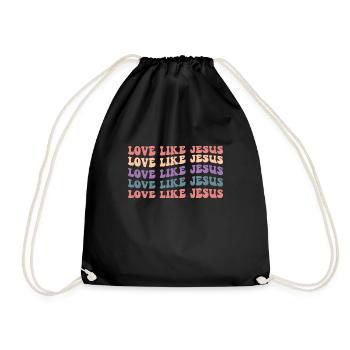 Aimer comme Jésus - Sac de sport léger - noir - Devant