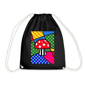 Agaric mouche - Sac de sport léger - noir - Devant