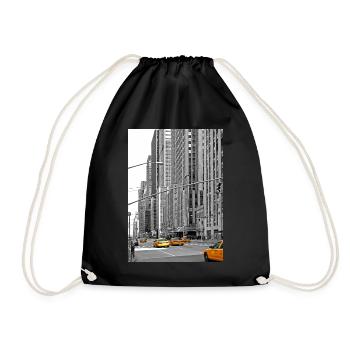 NYC Yellow Cabs Radio City - Turnbeutel - Schwarz - Vorne