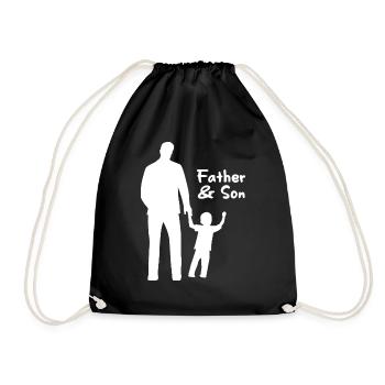Design de fils de la fête des pères - Sac de sport léger - noir - Devant