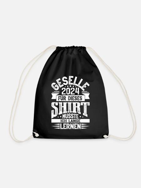Geselle 2024 Gesellenprüfung - Turnbeutel - Schwarz