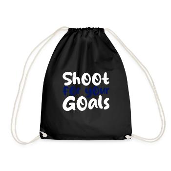 Shoot For Your Goals - Drawstring Bag - black - Front