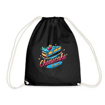 Roi du gâteau au fromage 9 - Sac de sport léger - noir - Devant