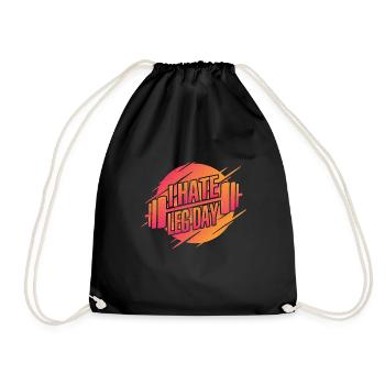 Je déteste la jambe Jour 22 - Sac de sport léger - noir - Devant