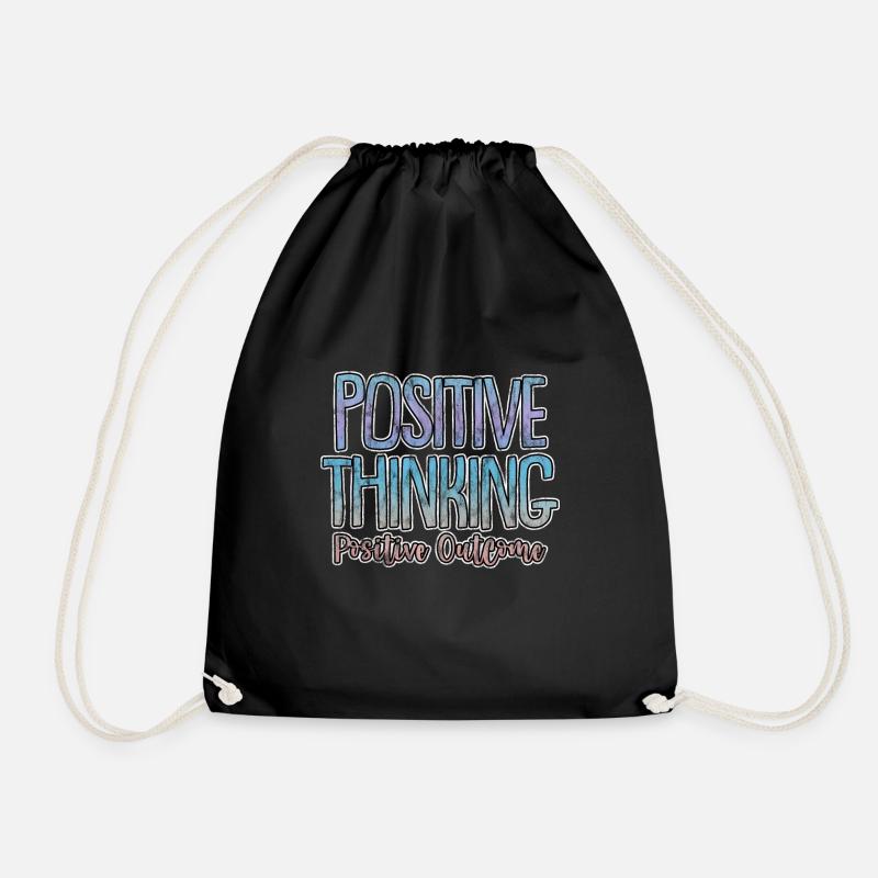 Positive Thinking Positive Outcome 3 - Turnbeutel - Schwarz
