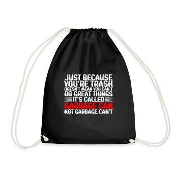 Votre corbeille ne signifie pas que vous ne pouvez pas faire de grandes choses 3 - Sac de sport léger - noir - Devant