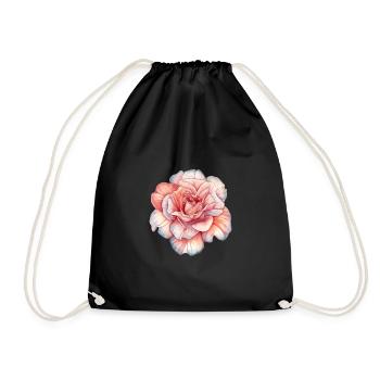 Fleurs Rose Rose Fête des mères Saint-Valentin - Sac de sport léger - noir - Devant