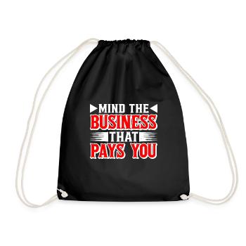 Attention à l’entreprise qui vous paie 39 - Sac de sport léger - noir - Devant